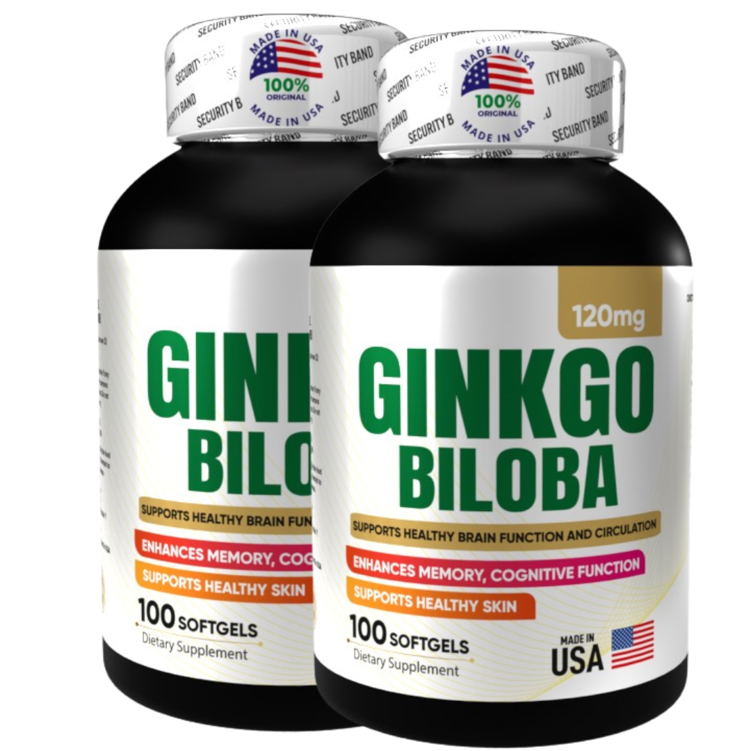 Ginkgo Biloba X 100 Softgels X 2
