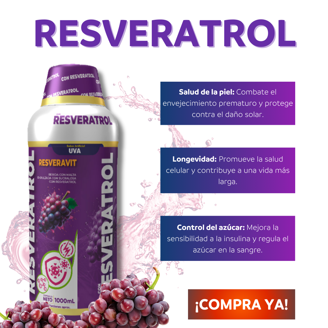 COMBO RESVERATROL Y NAD+ POR 2 unsd LIQUIDO POR 1.100ml CON INVIMA