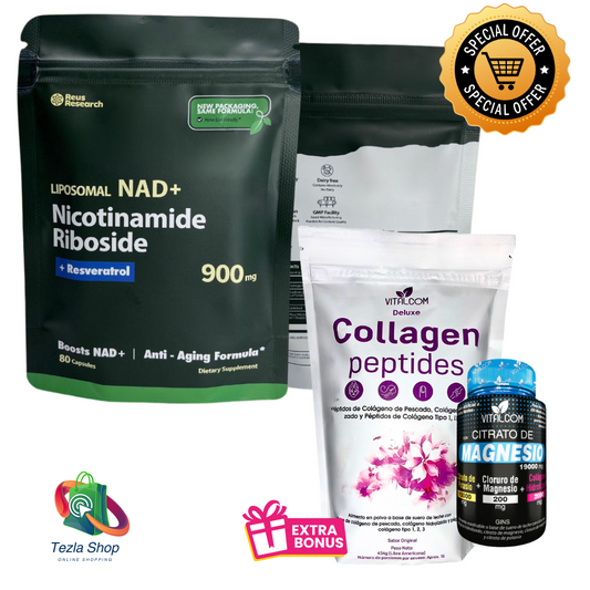 COMBO x 3 productos Nicotinamide-Colageno-Citrato de magnesio CON INVIMA